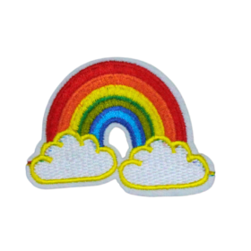 Alternative view of Rainbow In The Clouds Patch (Small/Embroidery)
