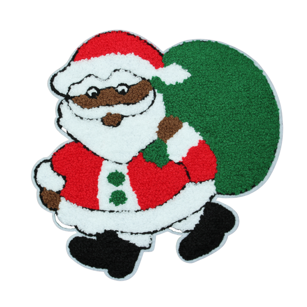 Santa Claus Red and Green Patch (Large/Chenille)