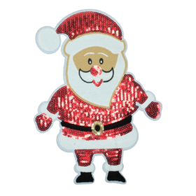 Alternative view of Red Santa Patch (Large/Sequin)