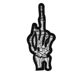 Alternative view of Skeleton Hand Patch (Small/Embroidery)