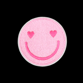 Alternative view of Pink Smiley Patch (Small/Embroidery)