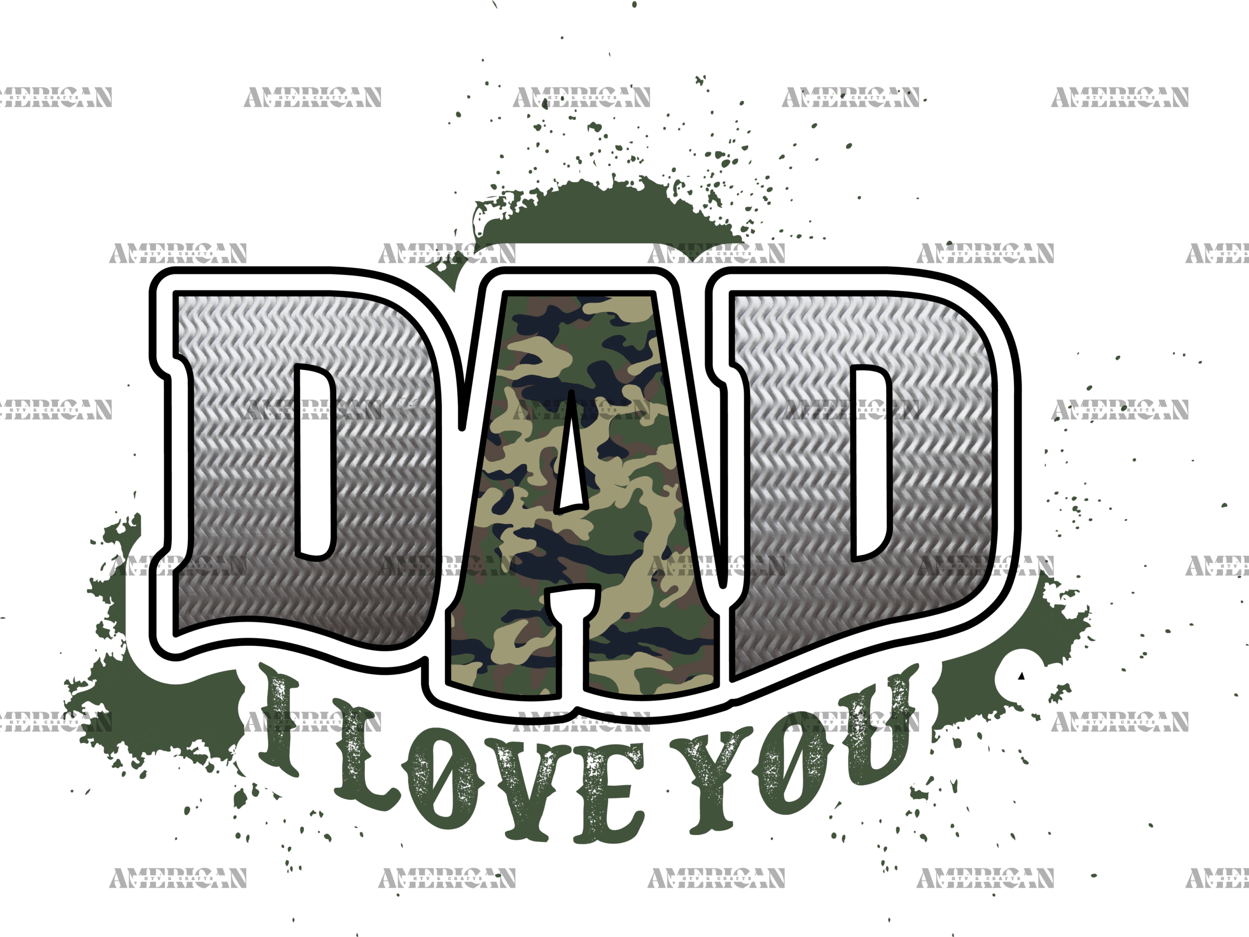 Dad I Love You DTF Transfer