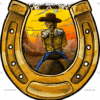 Horseshoe And Cowgirl DTF Transfer