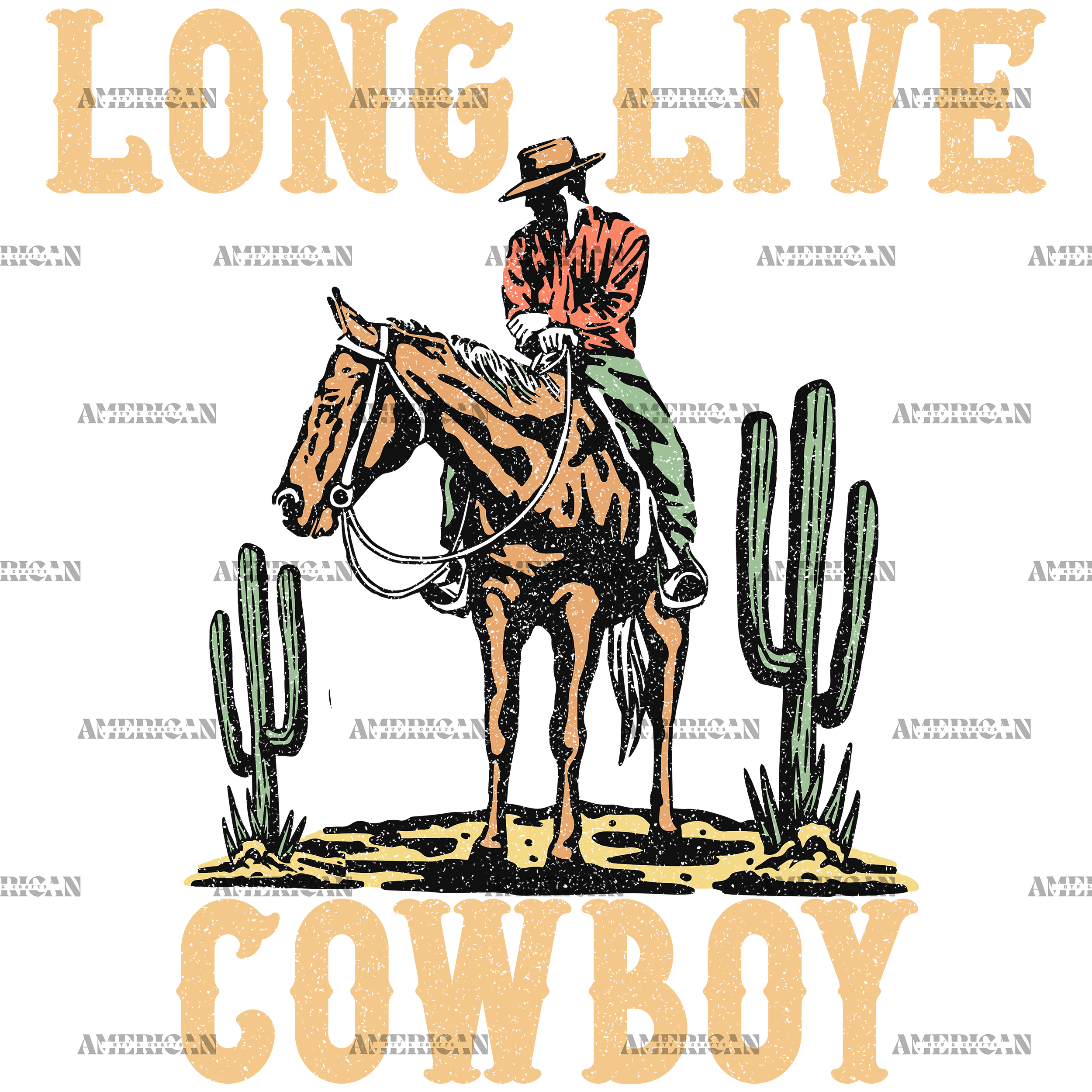 Long Live Cowboys DTF Transfer