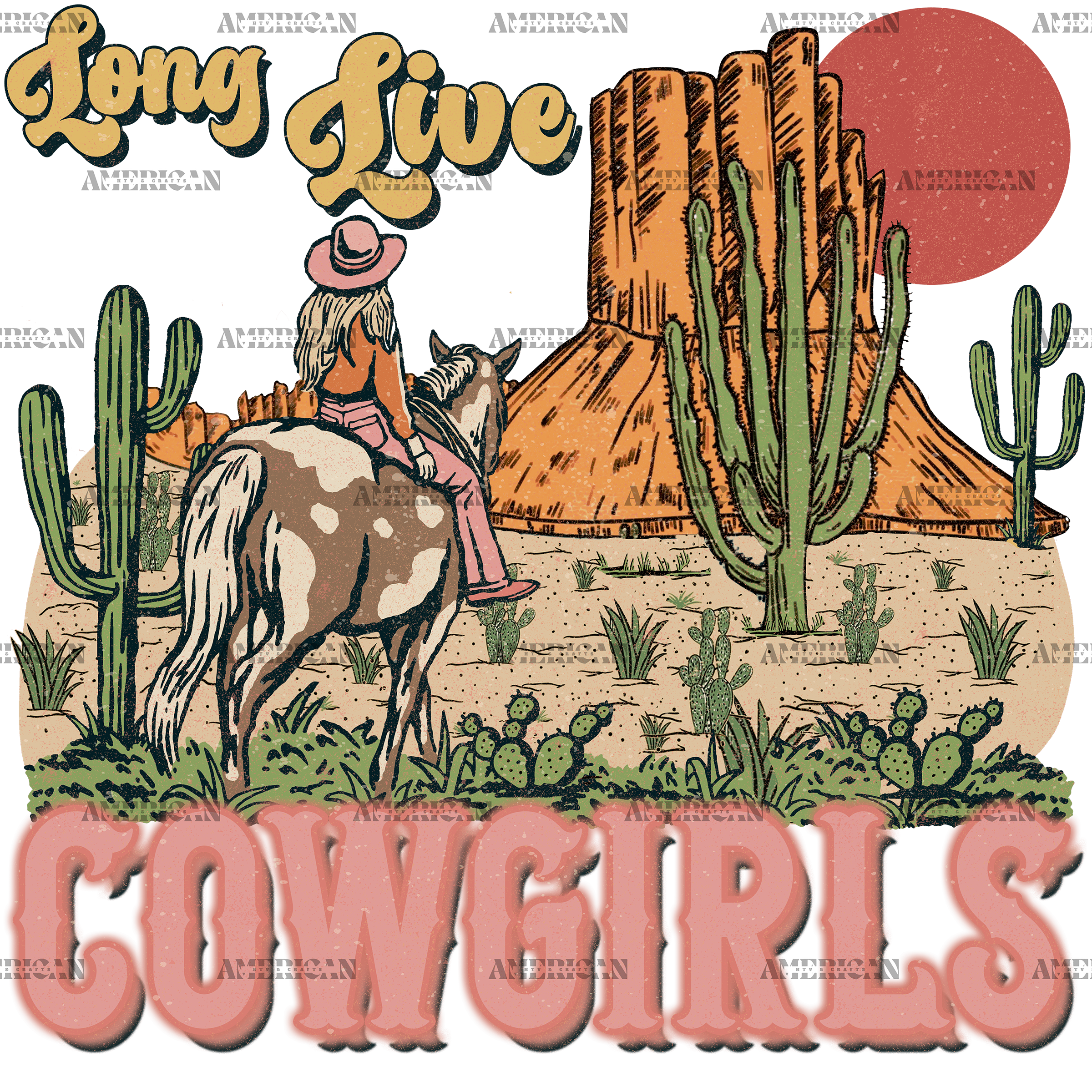 Long Live Cowgirls-1 DTF Transfer