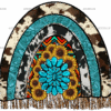 Rainbow Sunflower Gemstone DTF Transfer