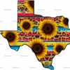Texas Sunflowers Serape DTF Transfer