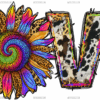 Tie Dye Sunflower Love DTF Transfer