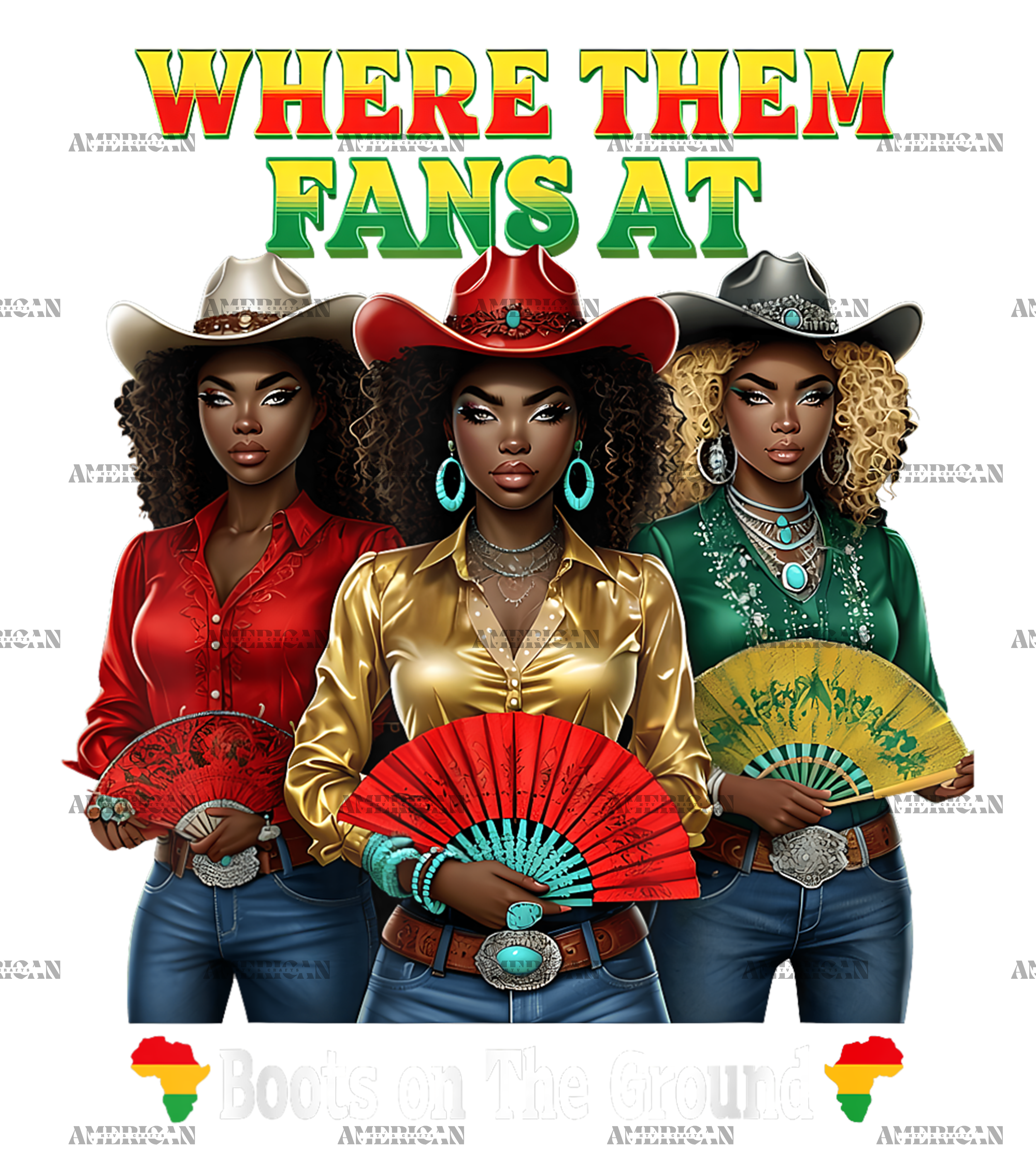 Where Them Fans At Boots On The Ground-6 DTF Transfer