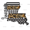 Louisiana Map Leopard DTF Transfer