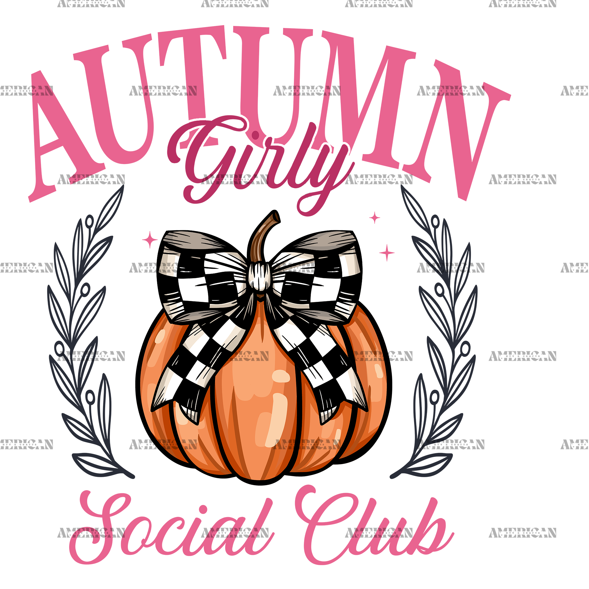 Autumn Girly Social Club-2 DTF Transfer