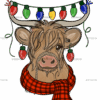 Fall Cow DTF Transfer