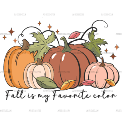 Fall Is My Favorite Color Pumpkin DTF Transfer