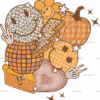 Pumpkin Bolt Pie DTF Transfer