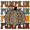 Pumpkin Leopard Dotted DTF Transfer